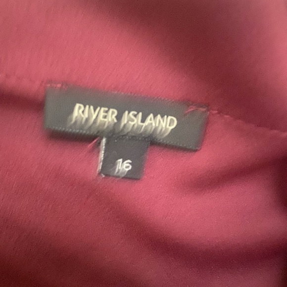 River Island Maroon Spaghetti Strap Maxi Dress - Picture 3 of 3